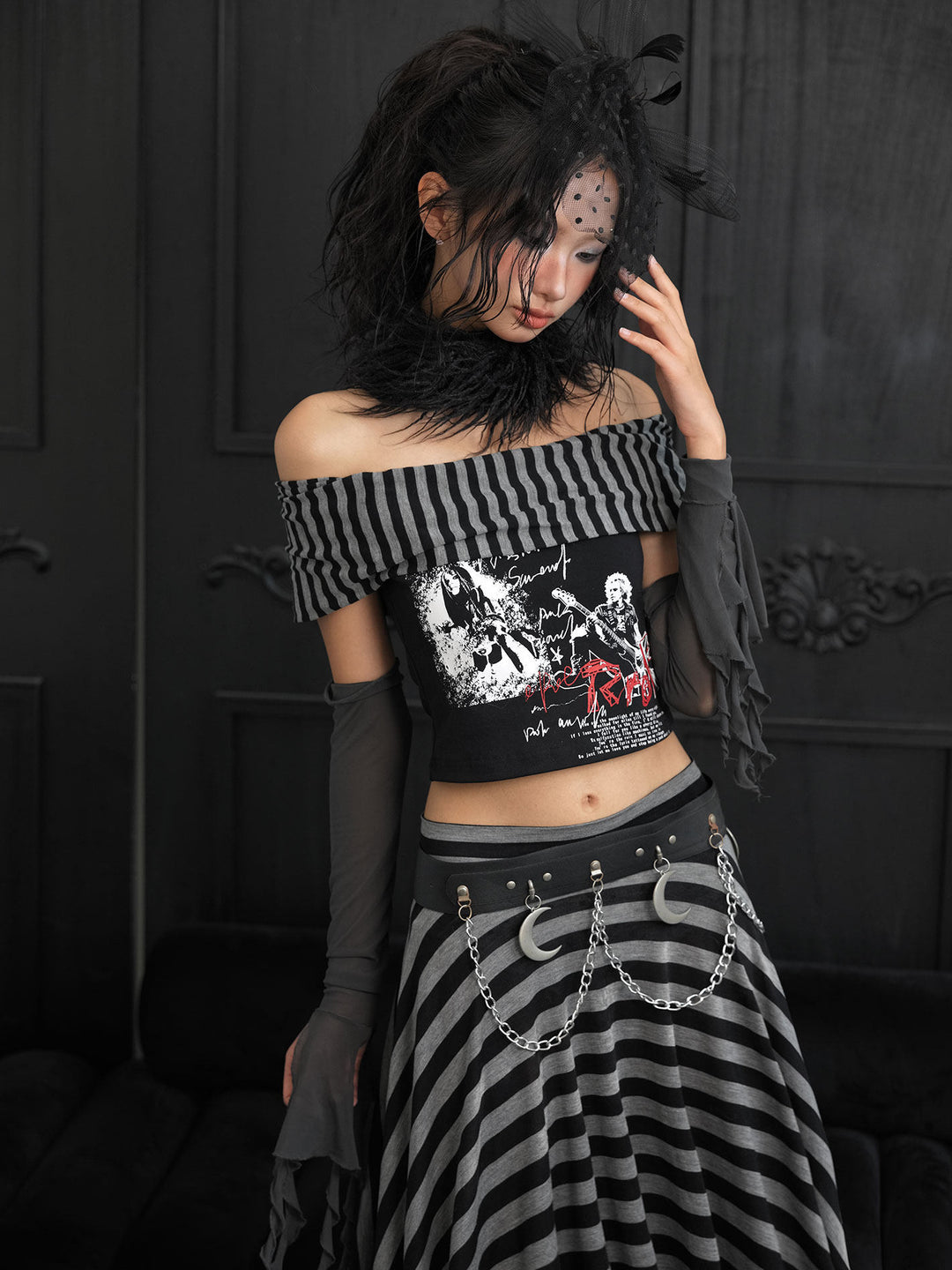 Punk Graphic Crop Top