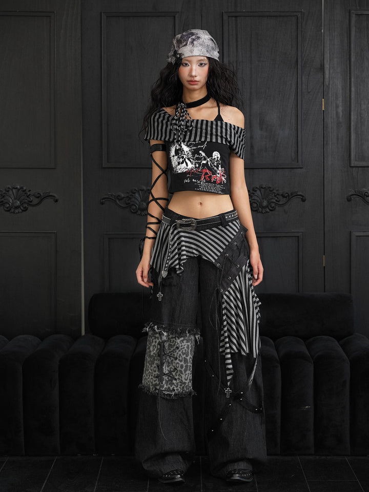 Punk Graphic Crop Top
