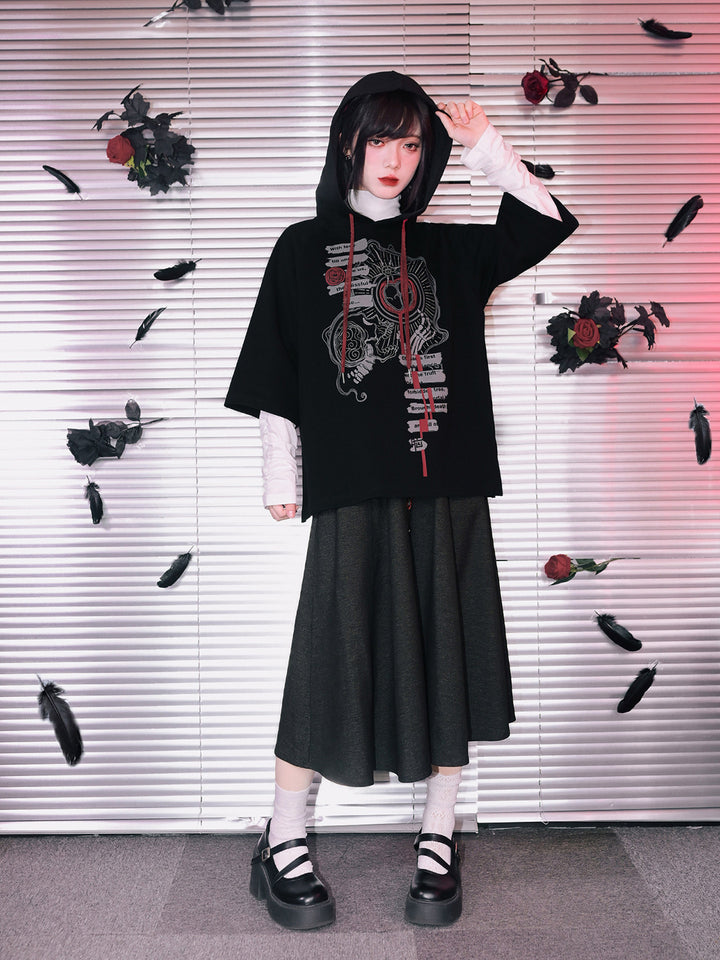 Gothic Forbidden Fruit Graphic Hoodie
