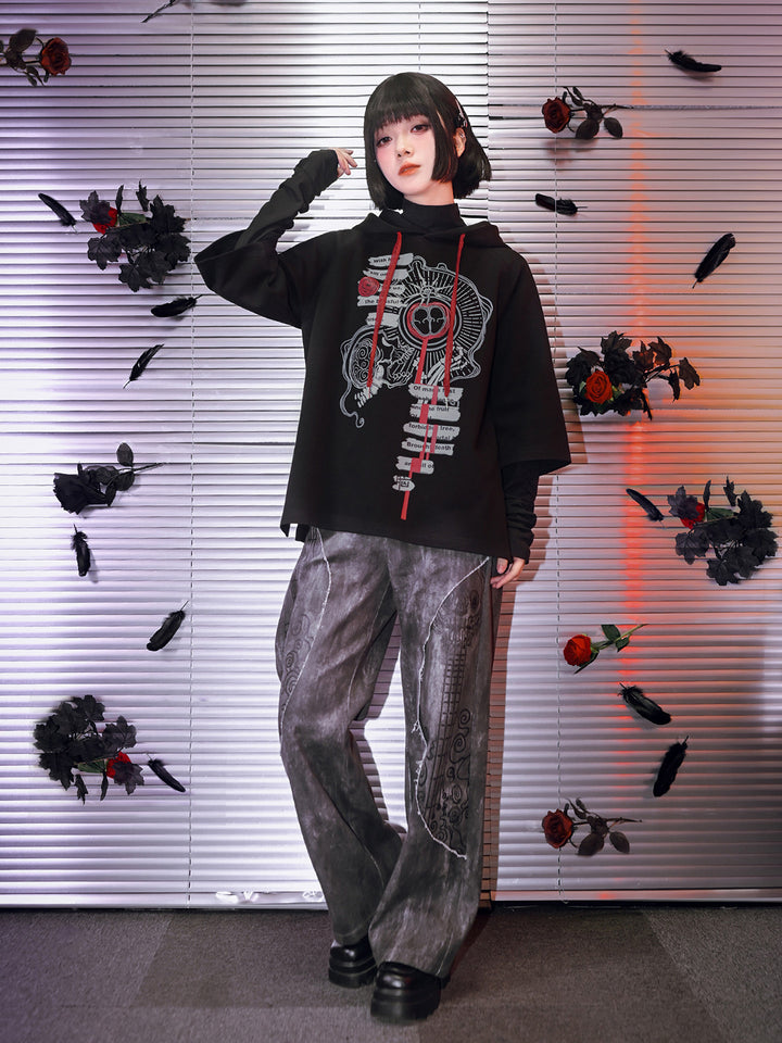 Gothic Forbidden Fruit Graphic Hoodie