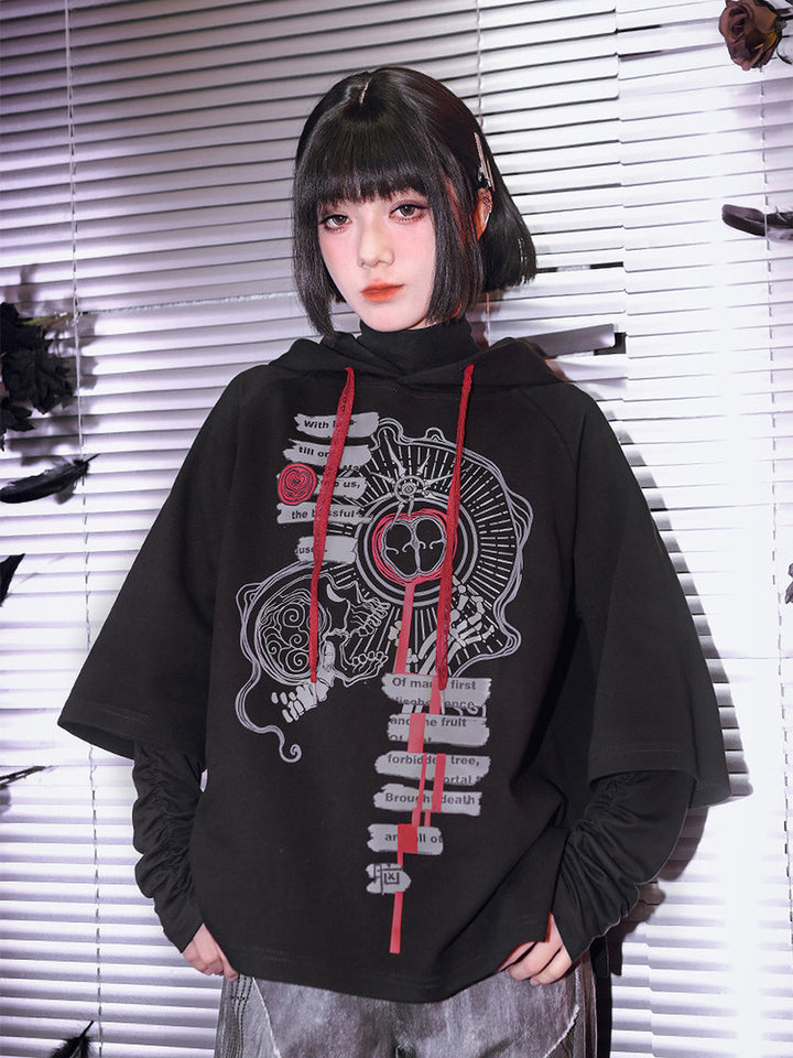 Gothic Forbidden Fruit Graphic Hoodie