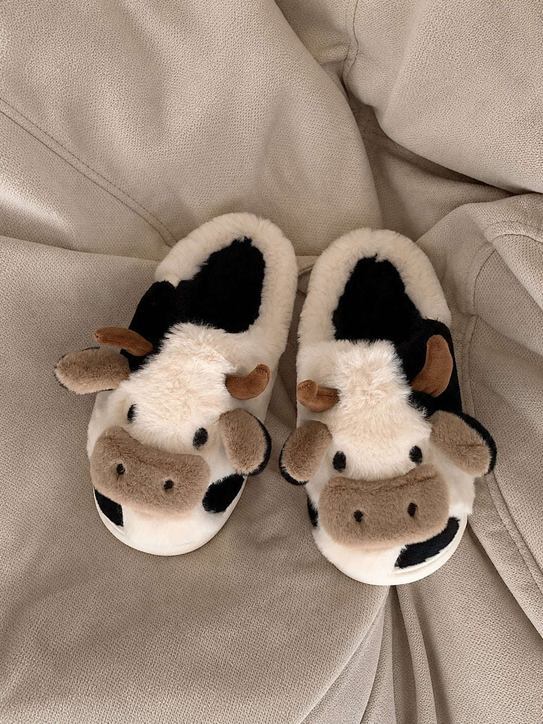 Cartoon Cow Cotton Slippers