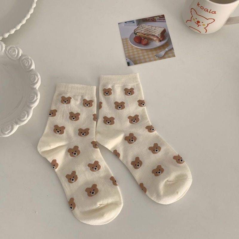 Cute Cartoon Bear Socks