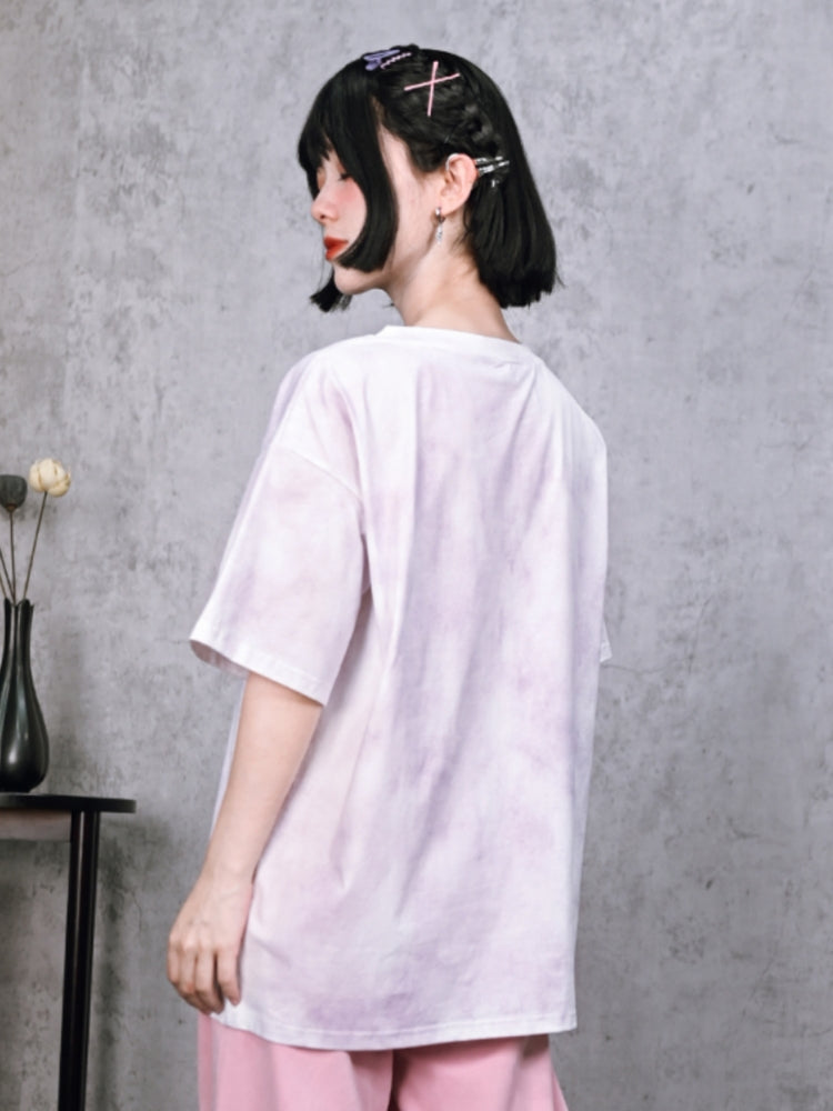 Fantasy Collection Batik Print Cotton Short Sleeve T-Shirt