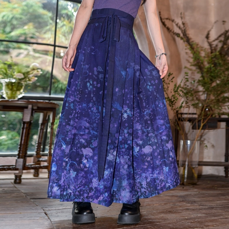 Black and Purple Han-Inspired Tube Top / Cardigan / Skirt