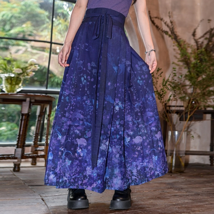 Black and Purple Han-Inspired Tube Top / Cardigan / Skirt