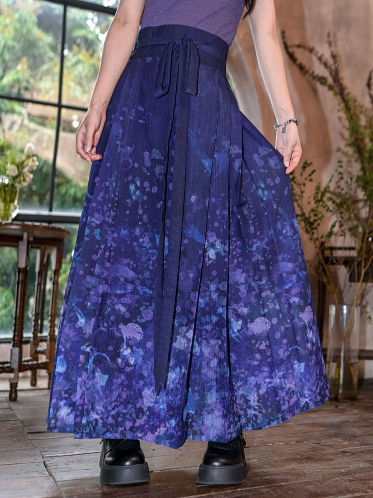 Black and Purple Han-Inspired Tube Top / Cardigan / Skirt