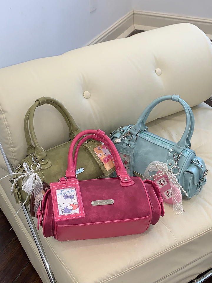 Y2K Retro Sweet Girl Handbag with Cute Charms