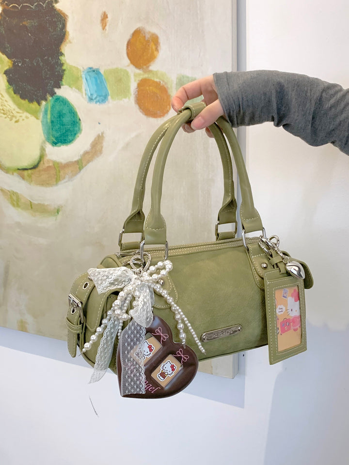 Y2K Retro Sweet Girl Handbag with Cute Charms