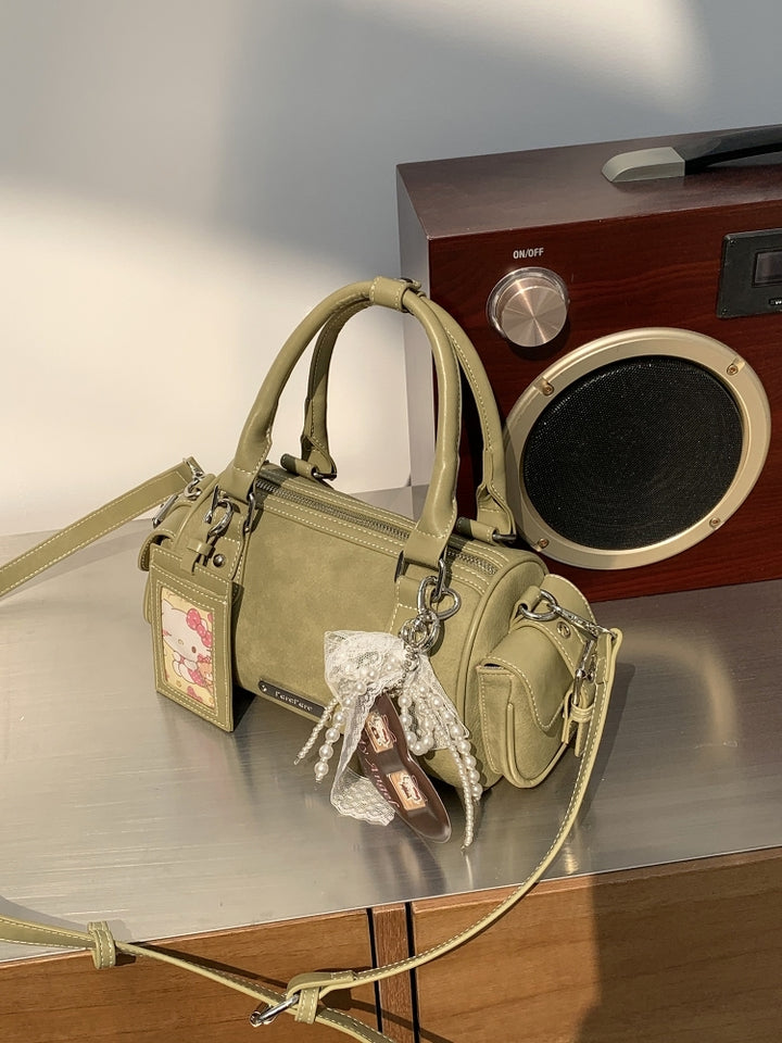 Y2K Retro Sweet Girl Handbag with Cute Charms