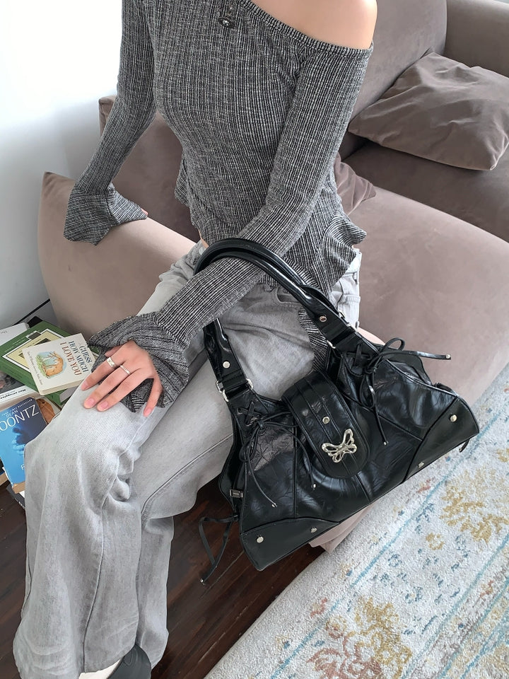 American Style Large Capacity Butterfly Shoulder Bag