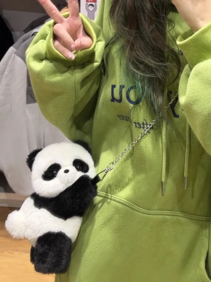 Cute Plush Panda Crossbody Bag/Backpack
