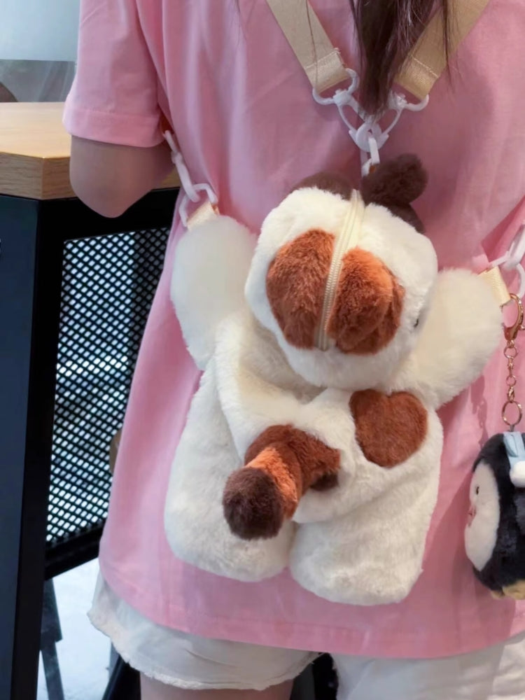 Adorable Plush Cat Crossbody Bag