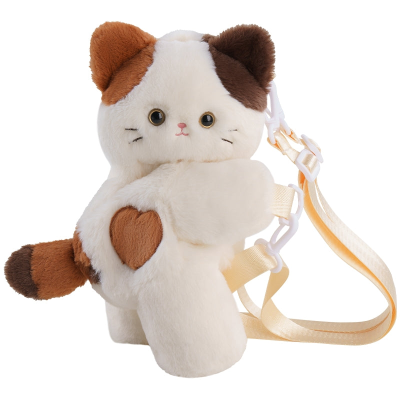 Adorable Plush Cat Crossbody Bag
