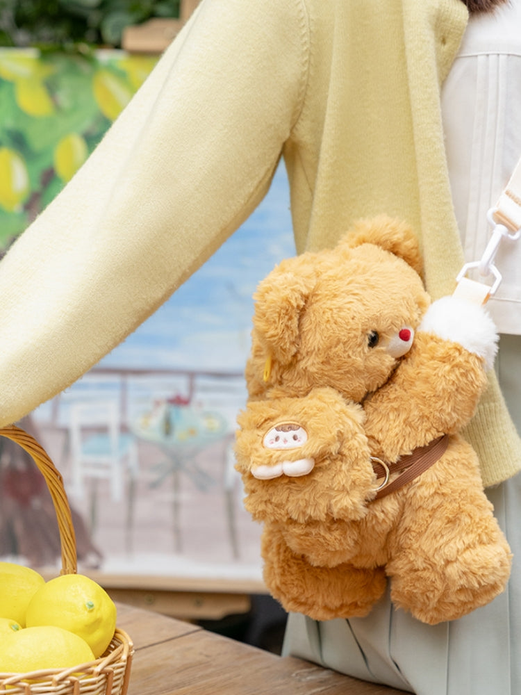 Cute Soft Plush Teddy Bear Crossbody Bag