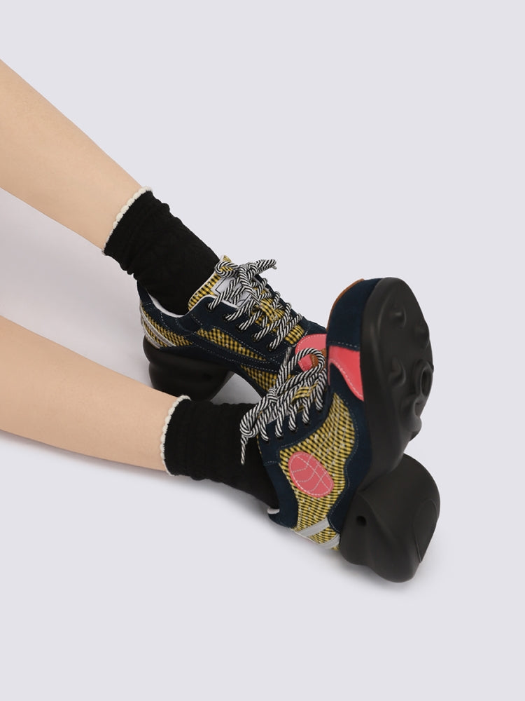 Cute Cartoon Bear Patch Sneakers