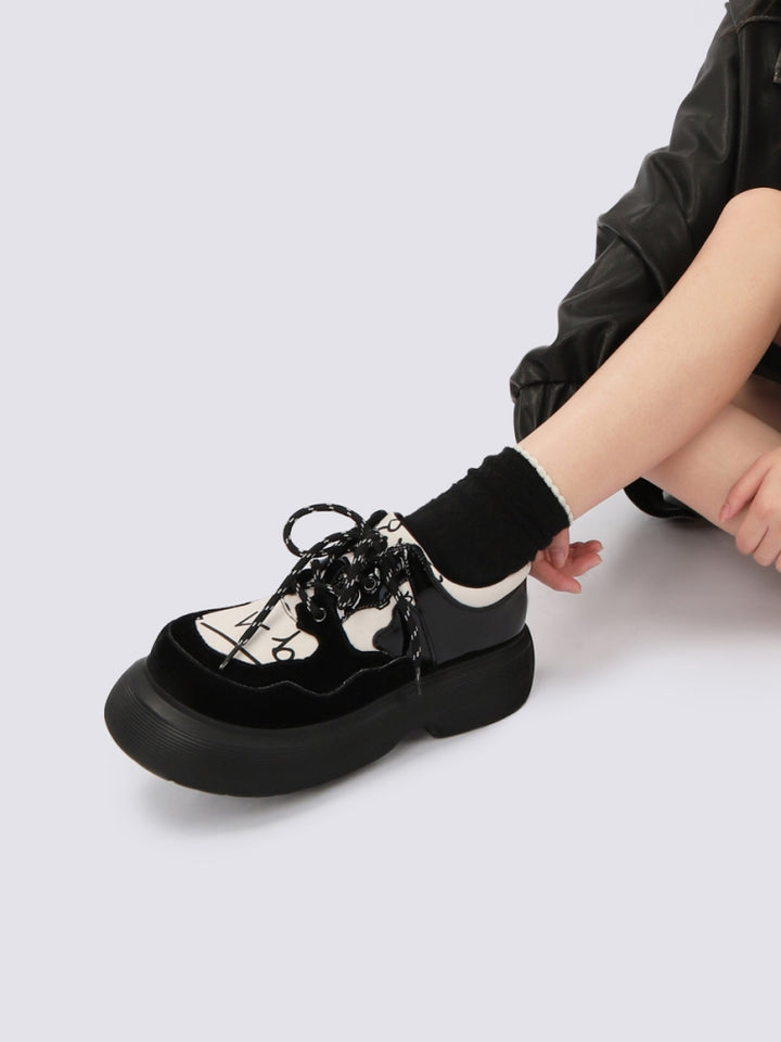 Artistic Graphic Design Bold Monochrome Sneakers