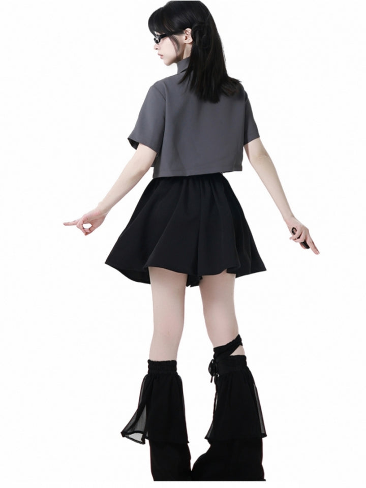 Chinese Street Style Shirt / Skirt / Shorts / Corset Belt