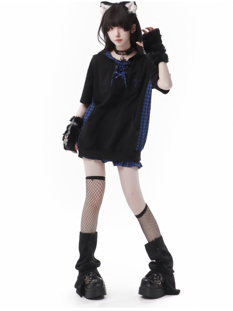 Gothic Harajuku Streetwear Graphic Hoodie/Skirt