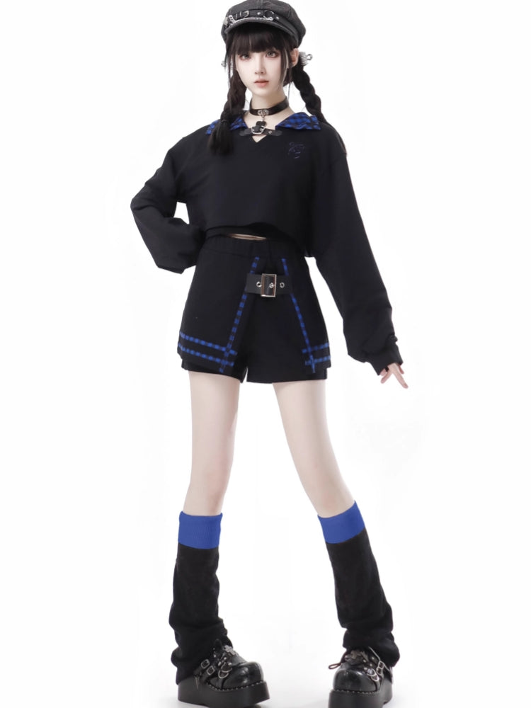Gothic Harajuku Hoodie / Shorts / Skirt / Leg Warmers