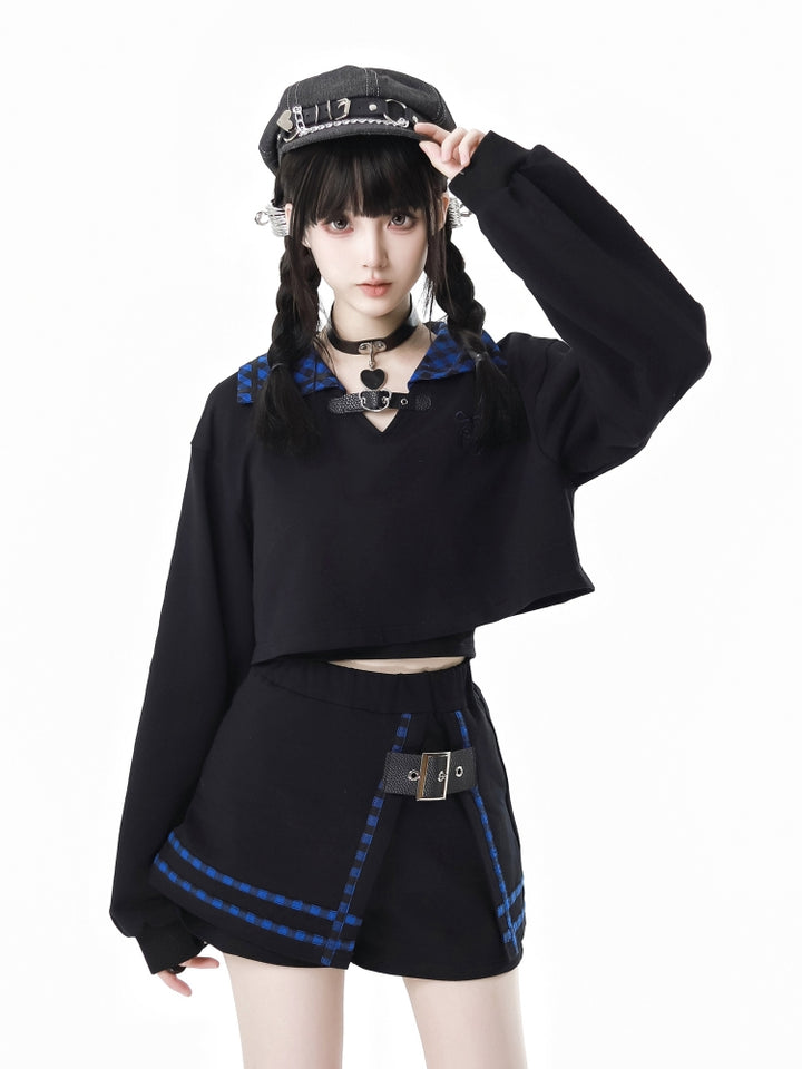 Gothic Harajuku Hoodie / Shorts / Skirt / Leg Warmers