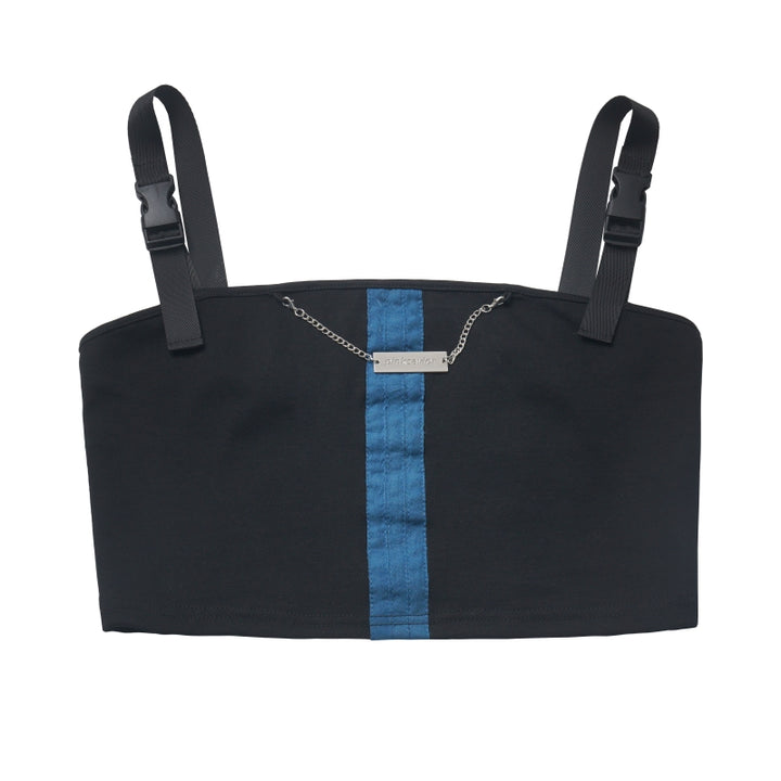 Bold Punk Blue Plaid Tank Top / Jacket / Skirt / Leg Warmer