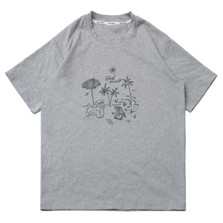 Soft Pastel Colors Graphic Print  Loose Fit Summer T-Shirts