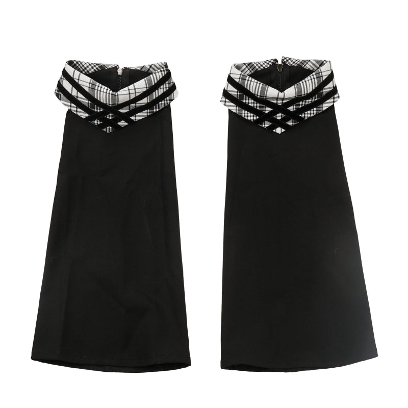 Plaid School Uniform Bow Coat / Hoodie / Shirt / Skirt / Leg Warmers