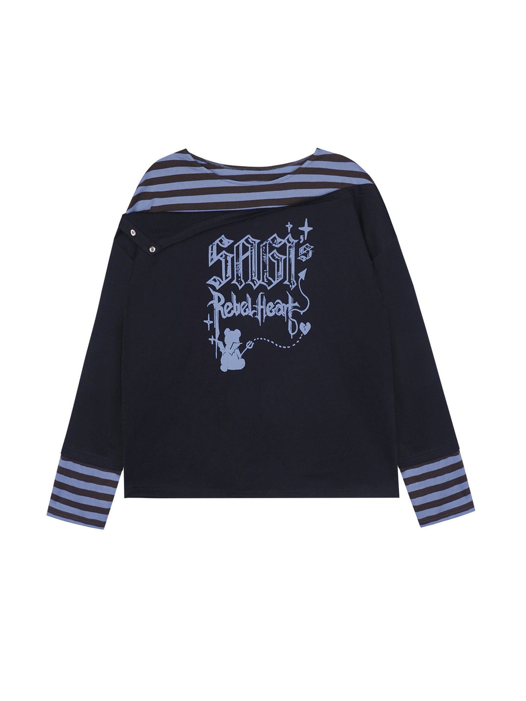 Rebel Heart Layered Graphic Hoodie