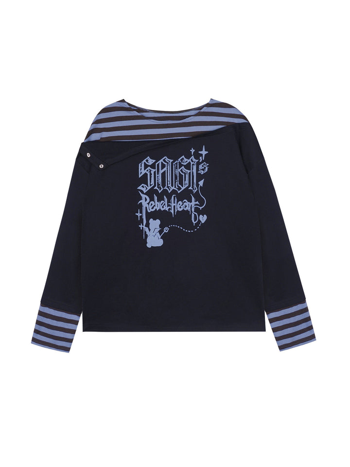 Rebel Heart Layered Graphic Hoodie