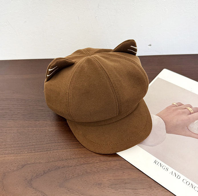 Cute Brown Animal Ear Caps