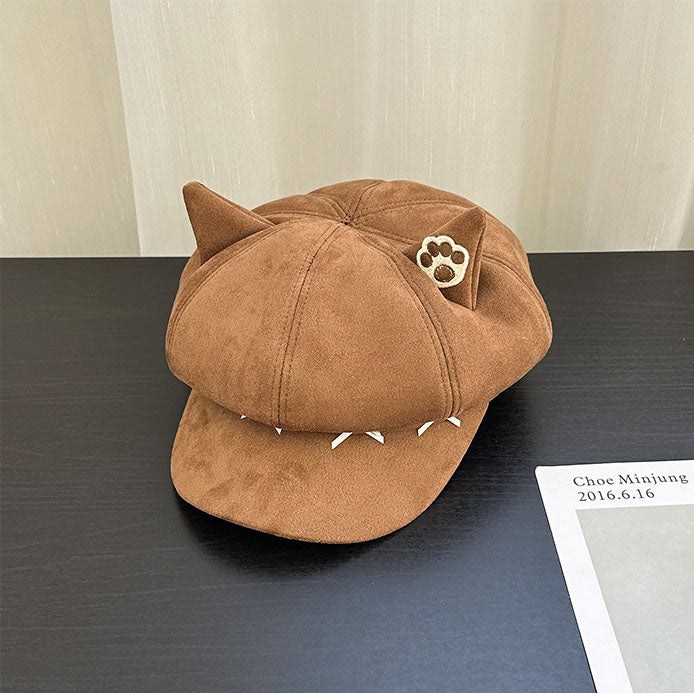 Cute Brown Animal Ear Caps