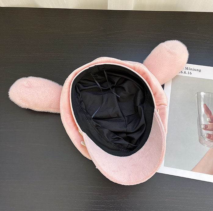 Cute Pink Anime Cat Ear Caps