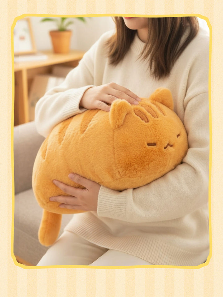 Sleepy Cat Plush Pillow