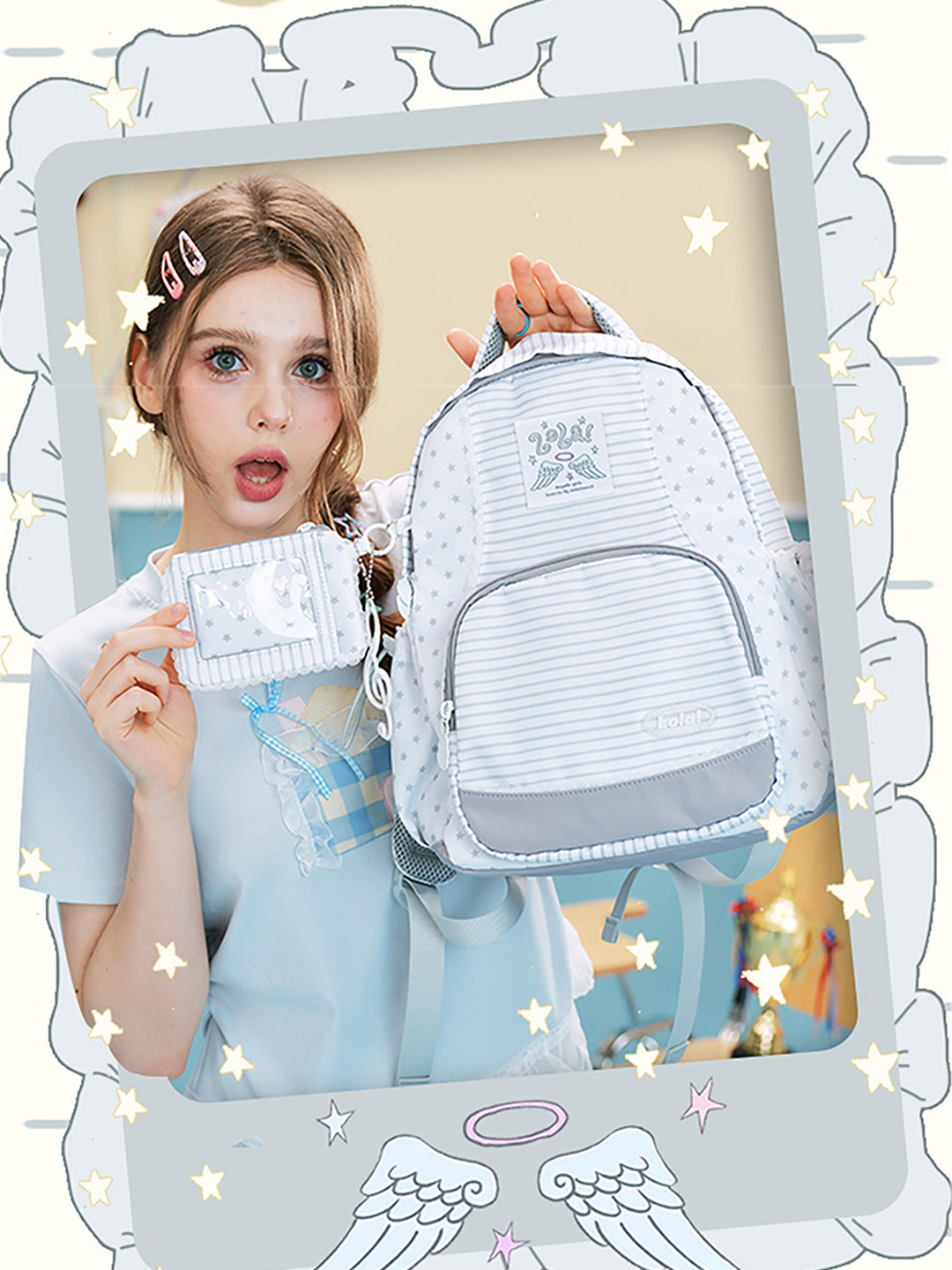 Star & Stripe Preppy Backpack