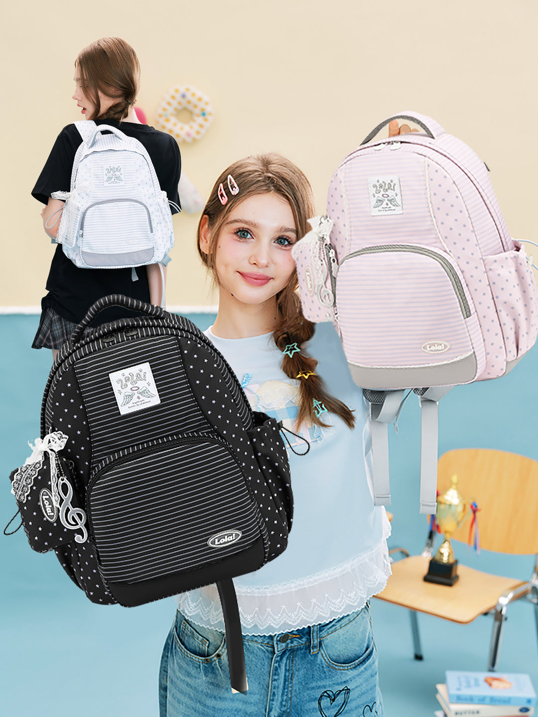 Star & Stripe Preppy Backpack