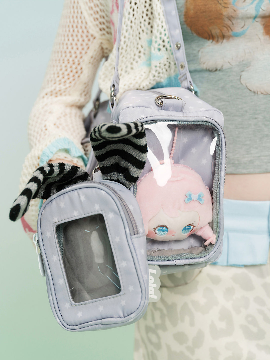 Star Clear Pocket Shoulder Bag