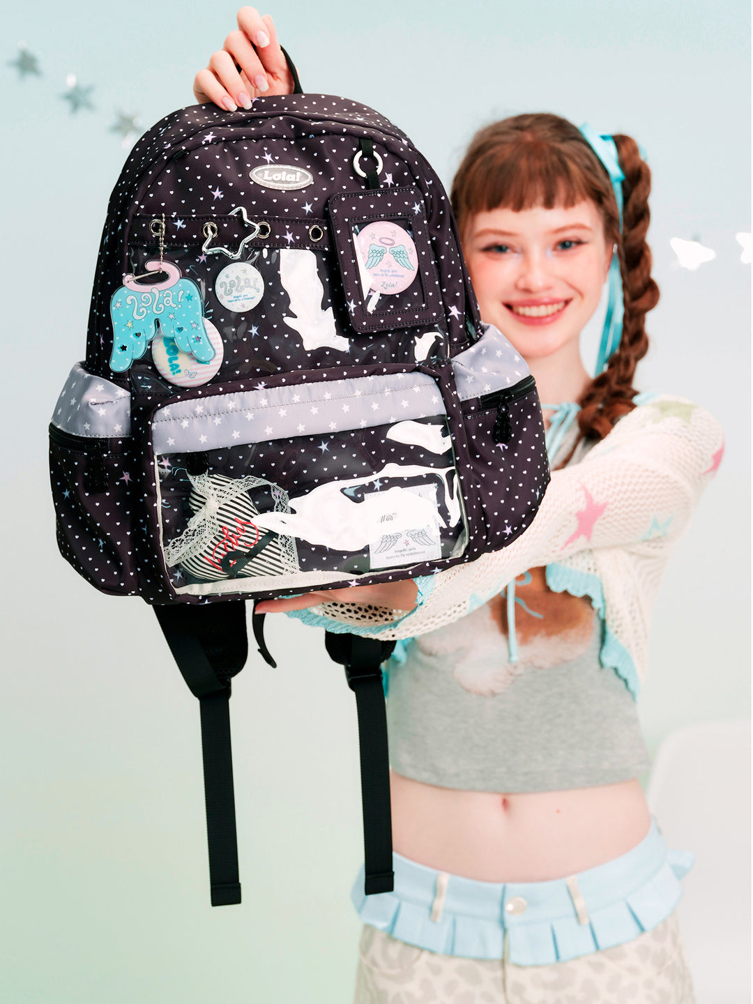 Star Clear Pocket Display Backpack