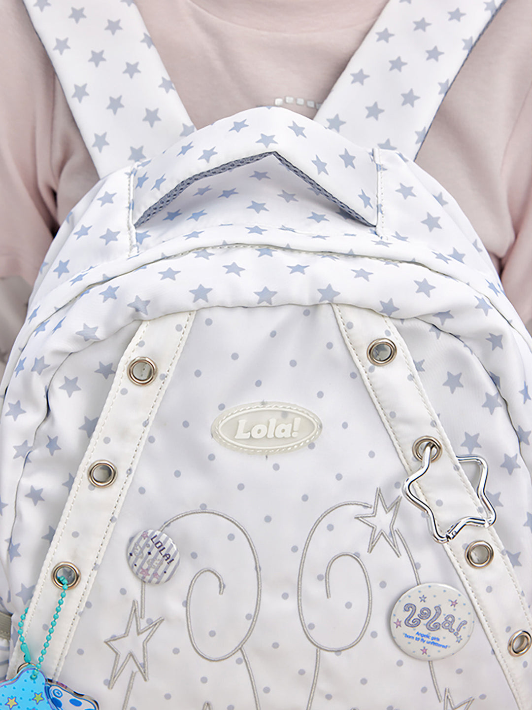 Star Print Shell Shape Ita Backpack