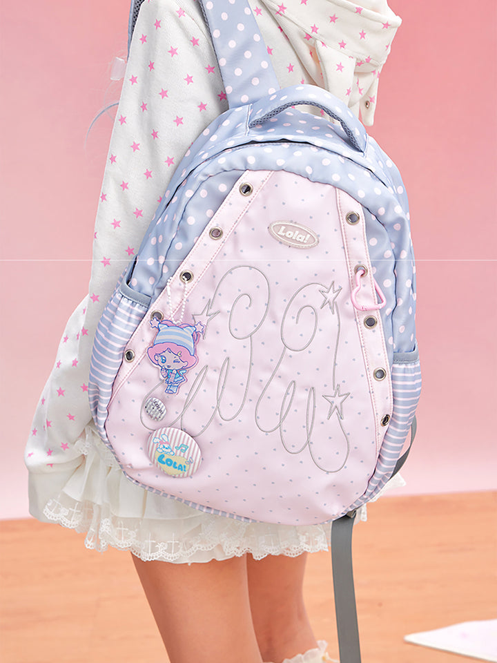 Star Print Shell Shape Ita Backpack