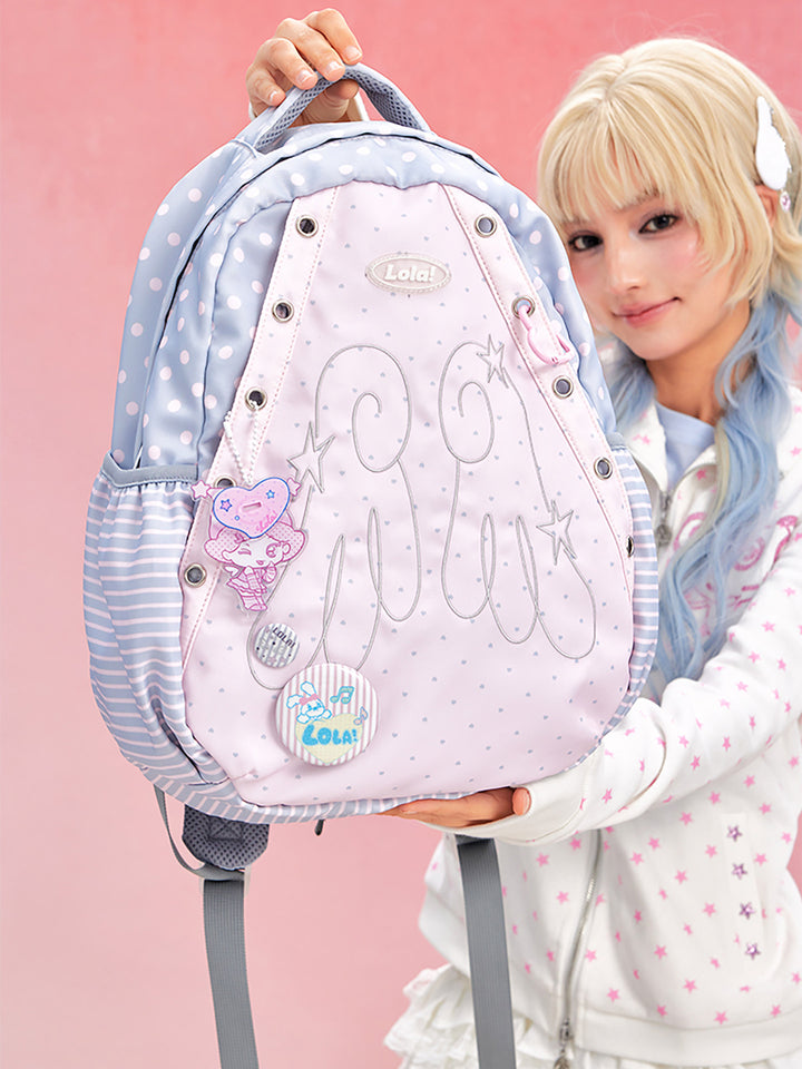 Star Print Shell Shape Ita Backpack