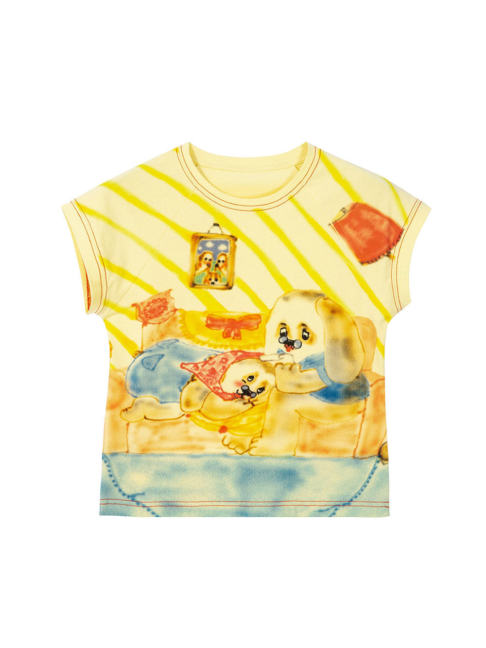 Watercolor Puppy Graphic T Shirt