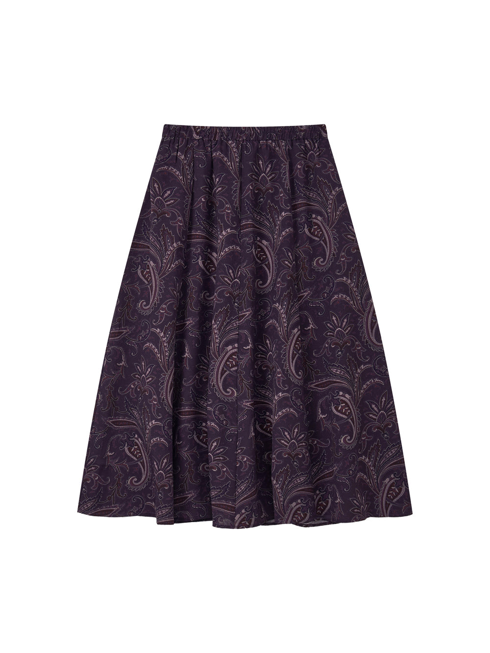 Vintage Ditsy Floral A-Line Midi Skirt