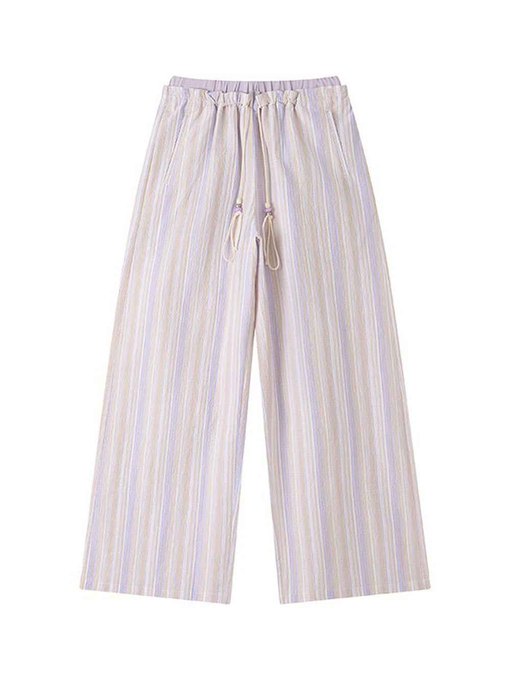 Soft Girl Striped Wide Leg Pants