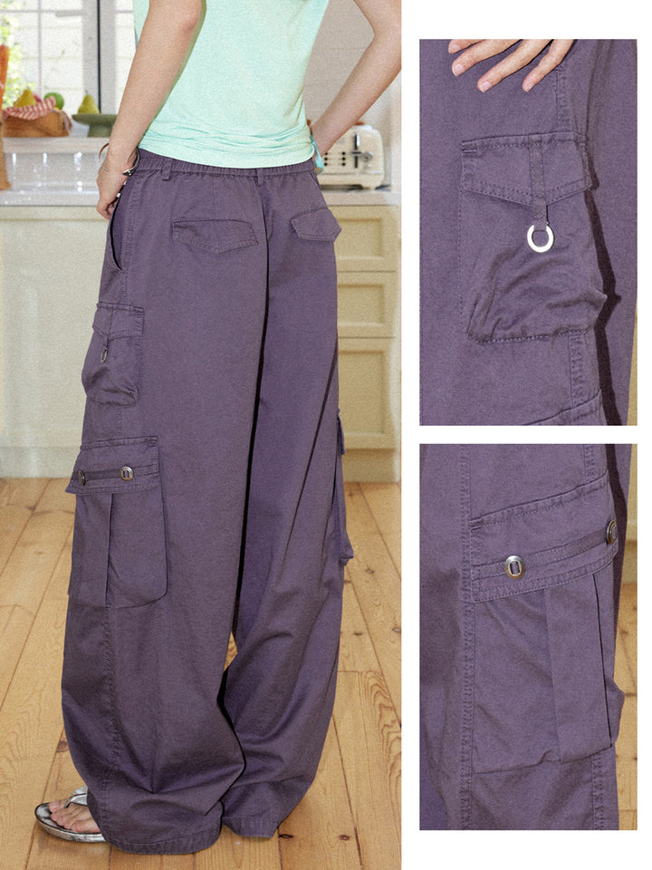Streetwear Cargo Parachute Pants