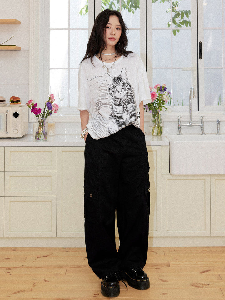 Streetwear Cargo Parachute Pants