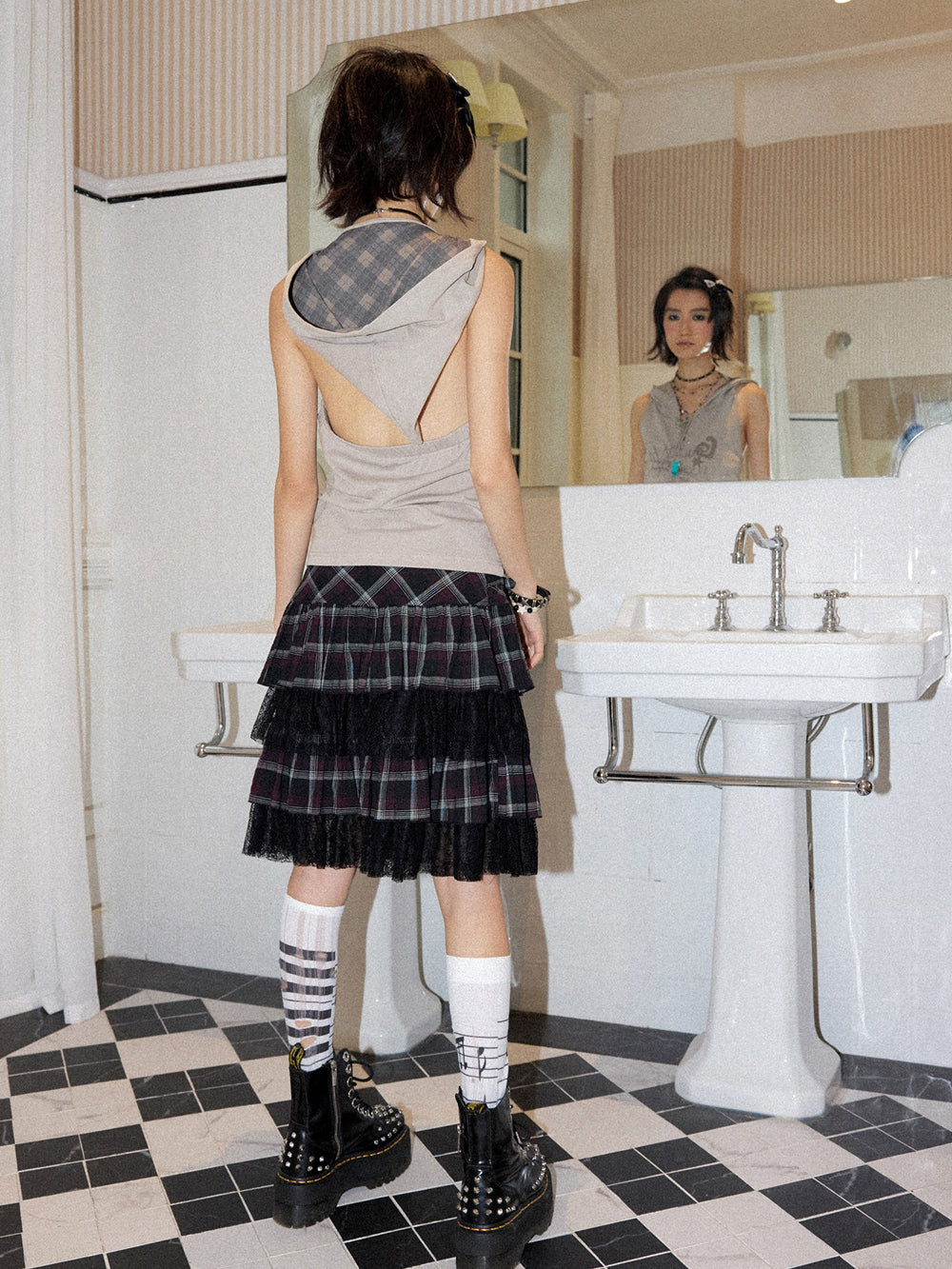 Manga Graphic Wide Leg Pants