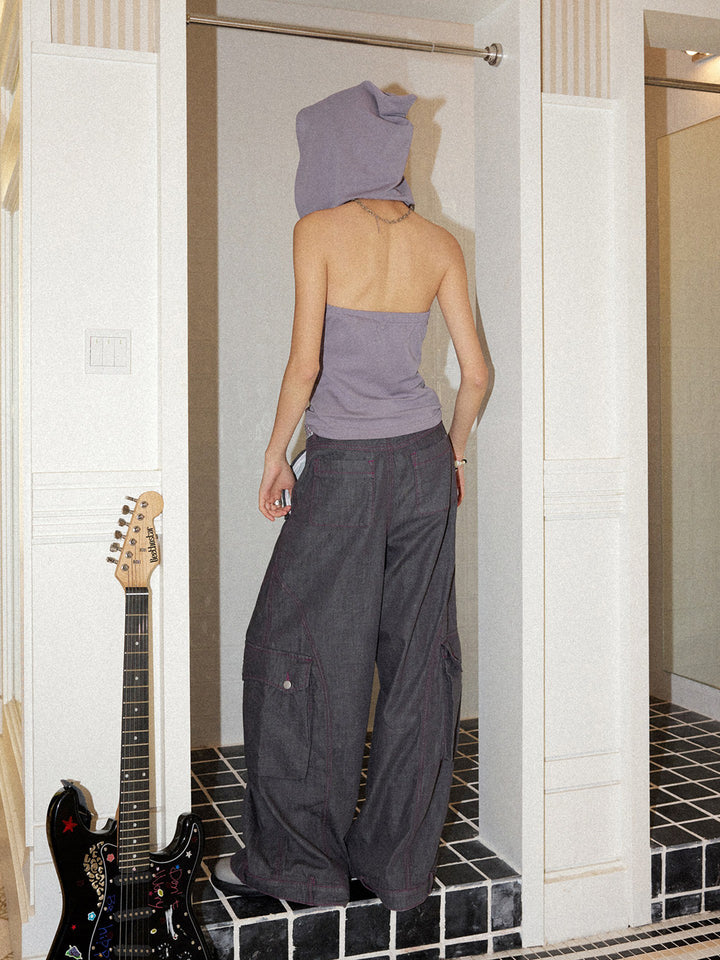 Manga Graphic Wide Leg Pants