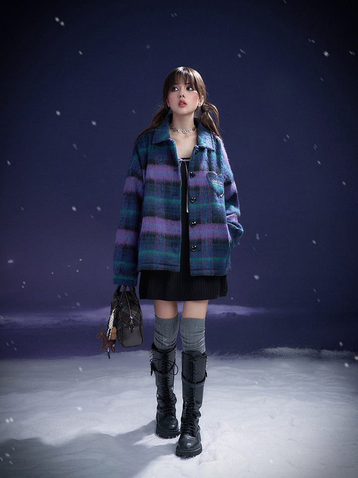 Ribbon-Trim Square Neck Knit Mini Dress
