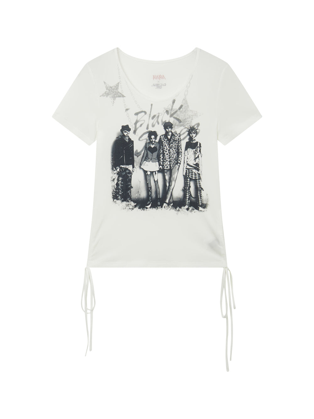 Alternative Figure Graphic Ruched Side T-Shirt